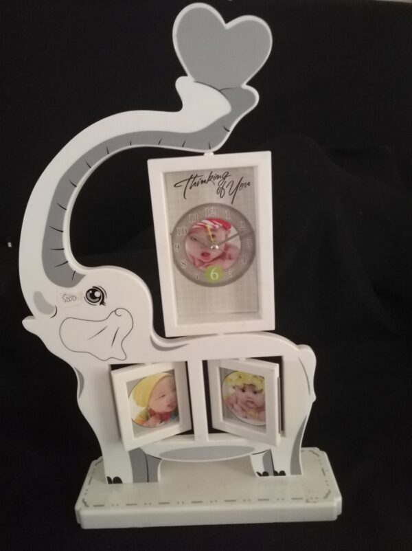 (067) Montre design décor animaux avec cadres photos. – Image 2